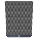 Planters 4 pcs Black 30x30x37 cm Polypropylene - Rear View