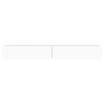 TV Cabinet with LED Lights White 120x35x15.5 cm