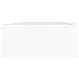 TV Cabinet with LED Lights White 120x35x15.5 cm
