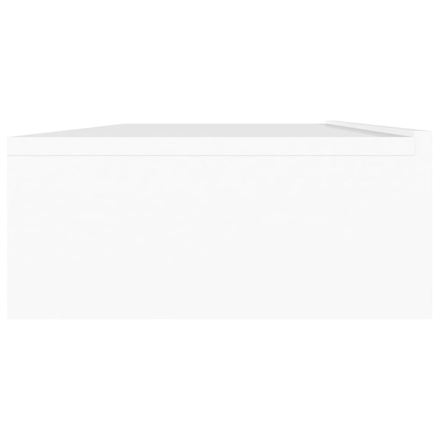 TV Cabinet with LED Lights White 120x35x15.5 cm
