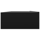 TV Cabinet with LED Lights Black 120x35x15.5 cm - Close-Up Angle