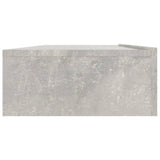 TV Cabinet with LED Lights Concrete Grey 120x35x15.5 cm - Close-Up Angle