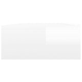 TV Cabinet with LED Lights High Gloss White 120x35x15.5 cm