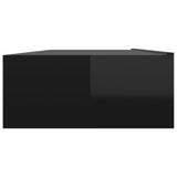 TV Cabinet with LED Lights High Gloss Black 120x35x15.5 cm