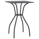 Garden Table Anthracite 50x50x72 cm Steel Mesh