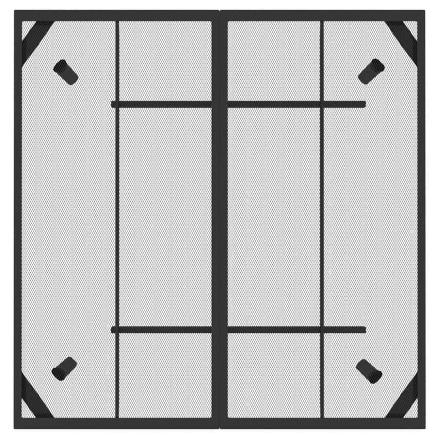 Garden Table Anthracite 100x100x72 cm Steel Mesh