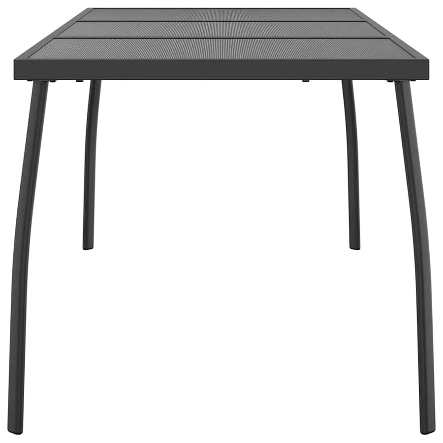 Garden Table Anthracite 165x80x72 cm Steel Mesh