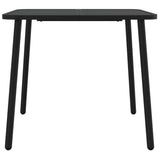 Garden Table Anthracite 80x80x71 cm Steel - Side View