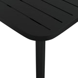 Garden Table Anthracite 80x80x71 cm Steel - 45-Degree Angle