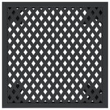 Garden Table Anthracite 50x50x72 cm Steel - Top-Down View