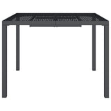 Garden Table Anthracite 100x100x72 cm Steel