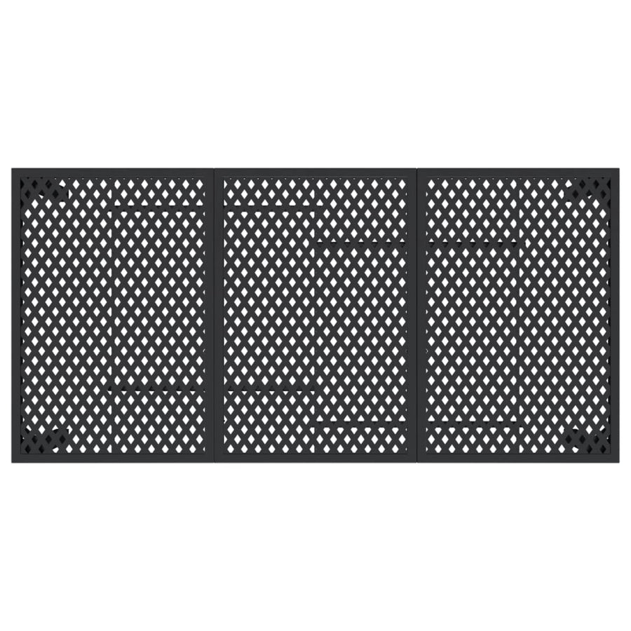 Garden Table Anthracite 165x80x72 cm Steel