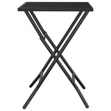 Folding Garden Table Anthracite 50x50x72 cm Steel Mesh
