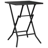 Folding Garden Table Anthracite 50x50x72 cm Steel Mesh