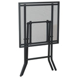 Folding Garden Table Anthracite 50x50x72 cm Steel Mesh