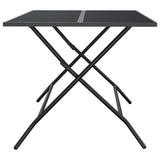 Folding Garden Table Anthracite 110x80x72 cm Steel Mesh