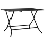Folding Garden Table Anthracite 110x80x72 cm Steel Mesh - 45-Degree Angle