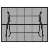 Folding Garden Table Anthracite 110x80x72 cm Steel Mesh - Rear View