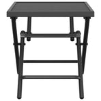 Folding Garden Table Anthracite 38x38x38 cm Steel Mesh