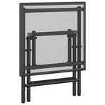 Folding Garden Table Anthracite 38x38x38 cm Steel Mesh
