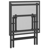 Folding Garden Table Anthracite 38x38x38 cm Steel Mesh - Rear View