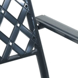 Chair 2 pcs Anthracite 56 x 65 x 89cm Steel - Low Angle