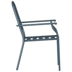 Garden Chair 2 pcs Anthracite Steel