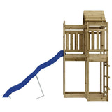 Outdoor Playset Impregnated Wood Pine - Rear View