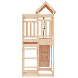 Playhouse with Climbing Wall Solid Wood Pine - 45-Degree Angle