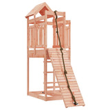 Playhouse with Climbing Wall Solid Wood Douglas - Front View