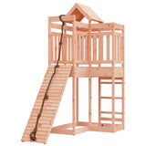 Playhouse with Climbing Wall Solid Wood Douglas - Side View