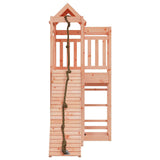 Playhouse with Climbing Wall Solid Wood Douglas - Top-Down View