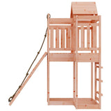 Playhouse with Climbing Wall Solid Wood Douglas - Rear View