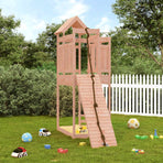 Playhouse with Climbing Wall Solid Wood Douglas