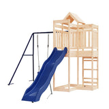 Outdoor Playset Solid Wood Pine - Side View