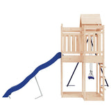 Outdoor Playset Solid Wood Pine - Rear View