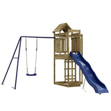 Outdoor Playset Impregnated Wood Pine - Front View