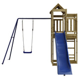 Outdoor Playset Impregnated Wood Pine - Top-Down View