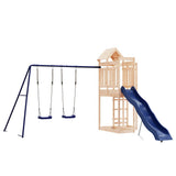 Outdoor Playset Solid Wood Pine - Front View