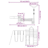 Outdoor Playset Solid Wood Douglas - Extra Image