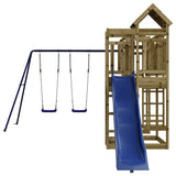 Outdoor Playset Impregnated Wood Pine - Top-Down View