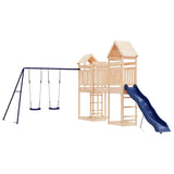 Outdoor Playset Solid Wood Pine - Front View