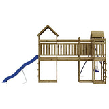 Outdoor Playset Impregnated Wood Pine - Rear View
