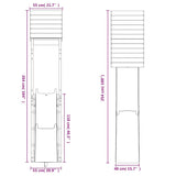 Outdoor Playset Solid Wood Pine