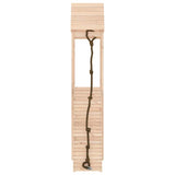 Playhouse with Climbing Wall Solid Wood Pine - Top-Down View