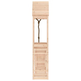 Playhouse with Climbing Wall Solid Wood Pine - 45-Degree Angle