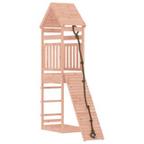 Playhouse with Climbing Wall Solid Wood Douglas - Front View