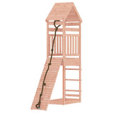 Playhouse with Climbing Wall Solid Wood Douglas - Side View