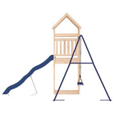 Outdoor Playset Solid Wood Pine - Rear View