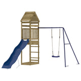 Outdoor Playset Impregnated Wood Pine - Front View